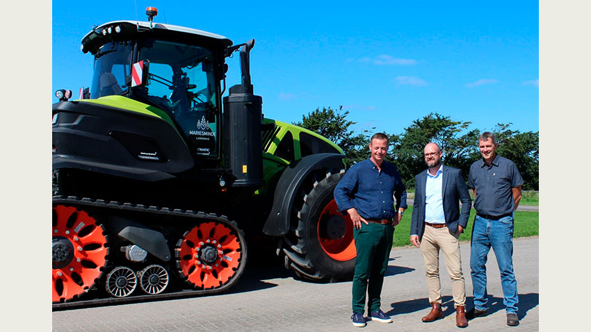 EU-typegodkendt Claas bæltetraktor 