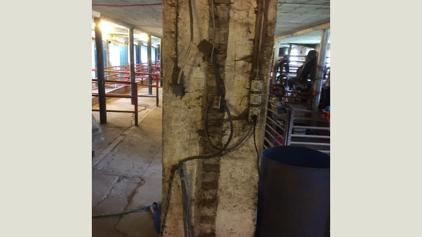 Elektriske installationer som ikke er beskyttet, udgør et potentielt fareelement