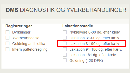 DMS Diagnostik og yverbehandlinger