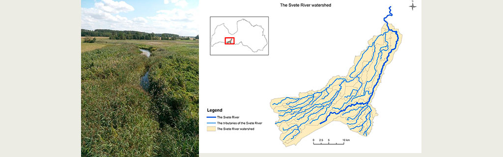 Svete River in Latvia