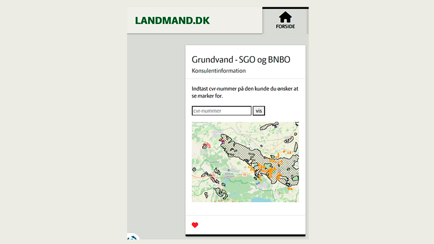 temaet grundvand - SGO og BNBO på Landmand.dk
