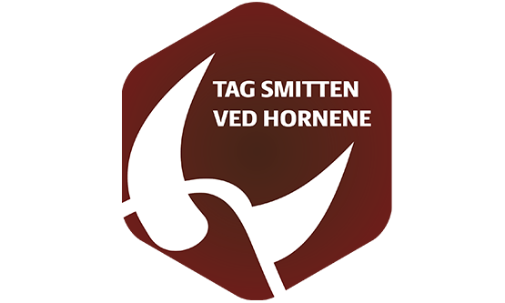 Logo for kvægkampagne Tag smitten ved hornene