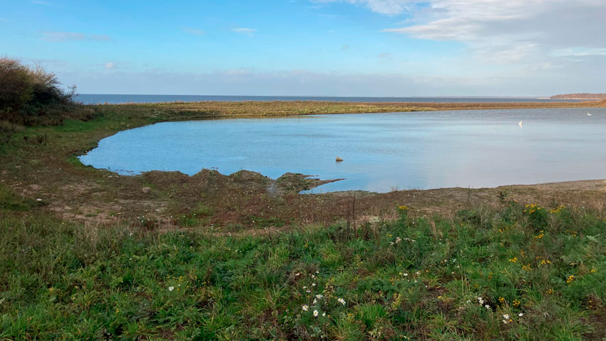 Drænreservoir ved Orenæs Gods 