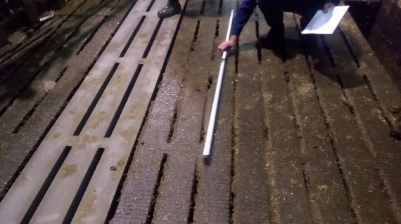 Visuel bedømmelse og kontrol af nedbøjning