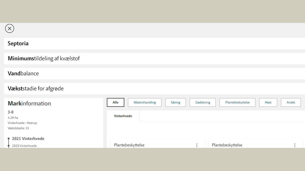 Bekæmpelse af septoria med cropmanager