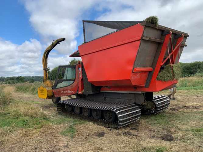 Nyudviklet høstmaskine til sumpe i projekt Høsttek