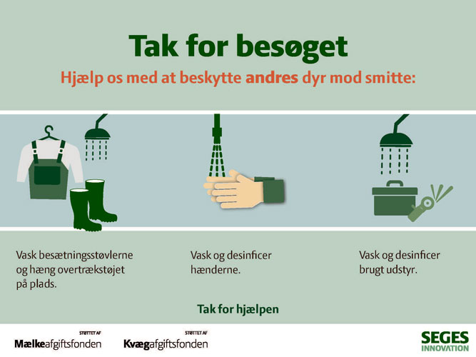 Skilte til bedrifter uden alvorlig smitsom sygdom 
