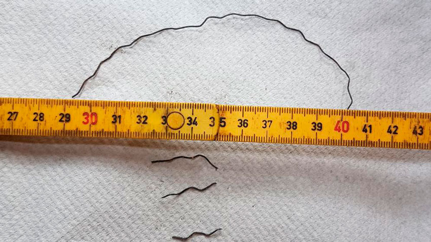 Metaltråde fra rensning