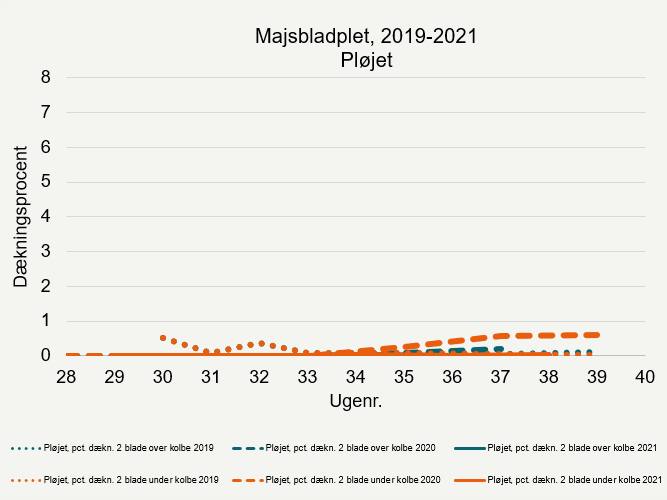 Udviklingen af majsbladplet 