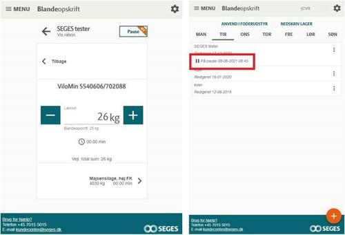 Figurer til sæt blandeopskrift på pause