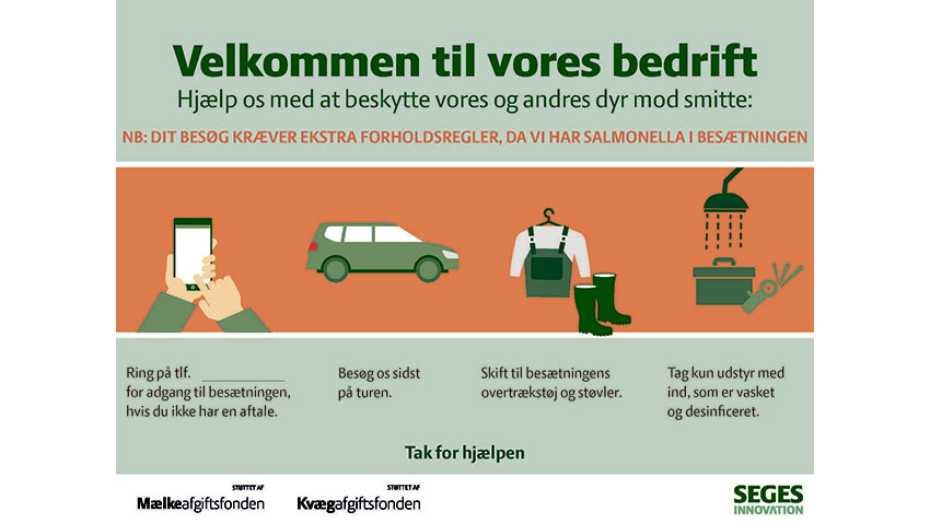 Skilte til bedrifter uden alvorlig smitsom sygdom 