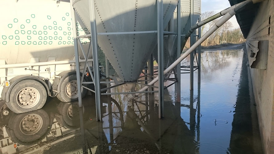 Undgå silo står i vand, 