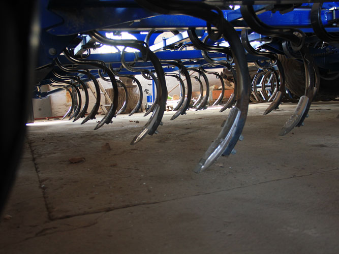 En tung harve sikrer, at der jorden kan bearbejdes helt øverligt, så ukrudtsfrøene ikke bringes i spirehvile ved at placere dem i dybere jordlag