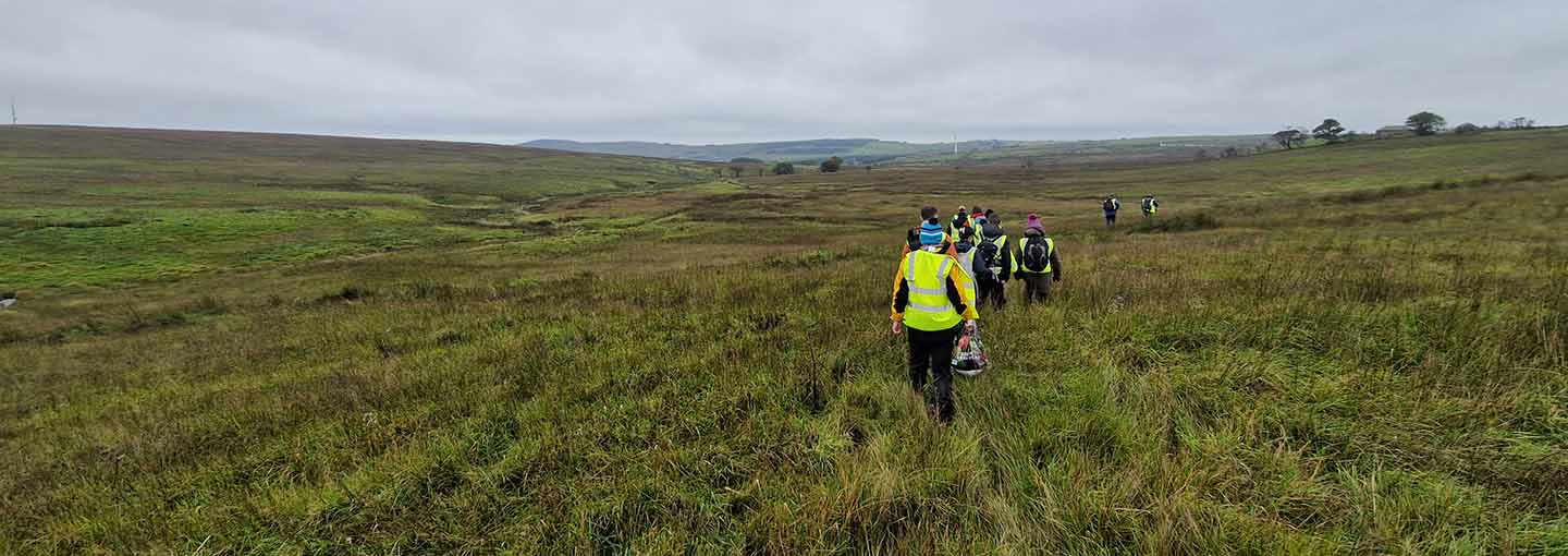Divis and the Black Mountain. En blanket bog (tæppetørv i bjerge) oven for Belfast I Nordirland
